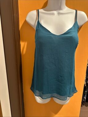 Kendall & Kylie Teal Spaghetti Strap V-Neck Cami